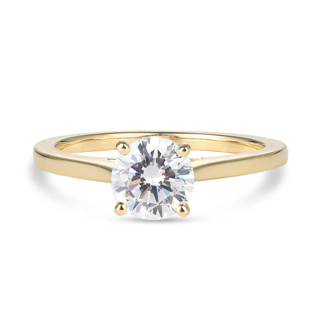 Petite Cathedral Solitaire Engagement Ring