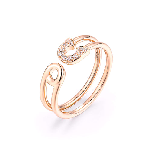 Paperclip Elegance Ring