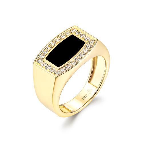 Royal Onyx Ring Gold Sterling Silver Options Liry's Jewelry