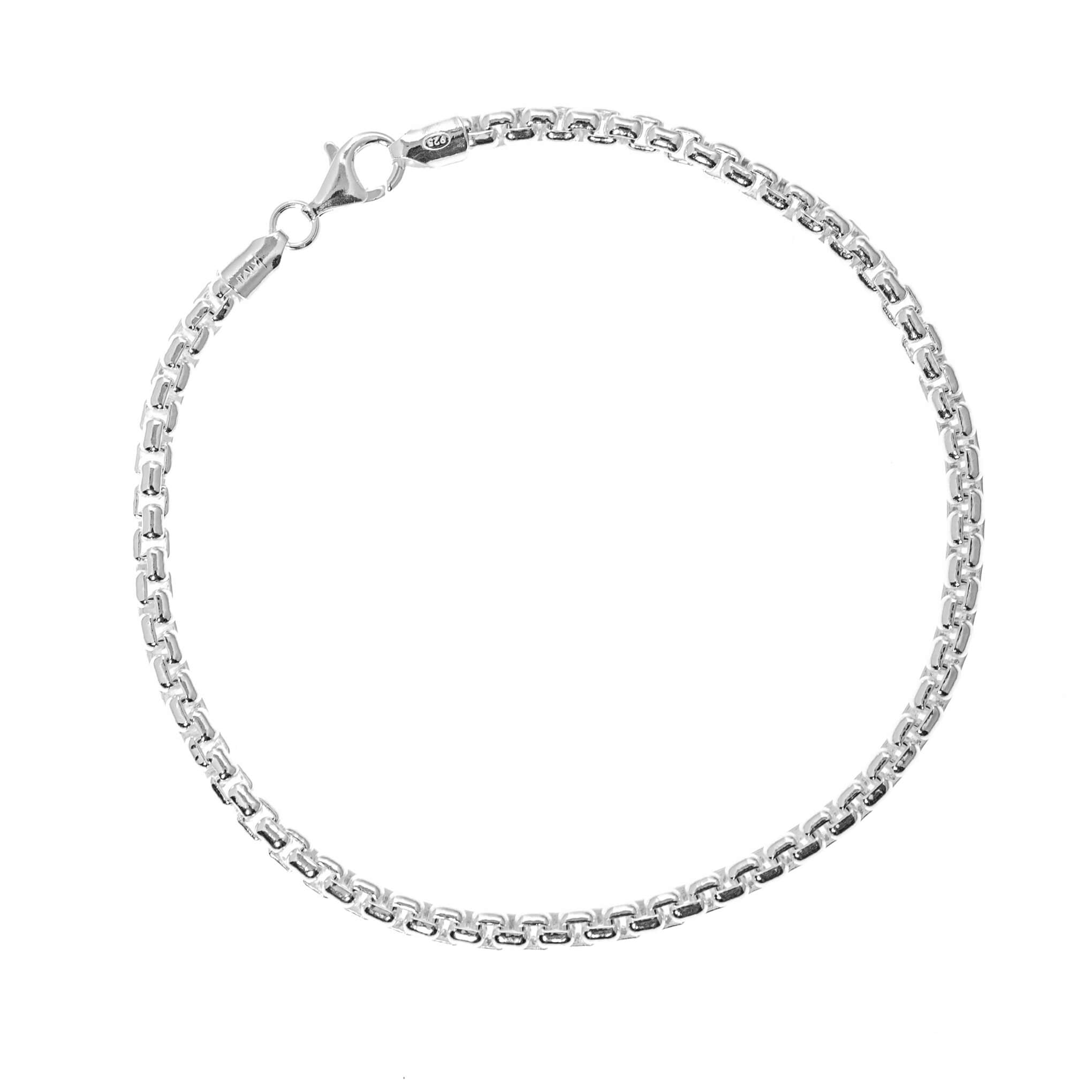 Silver Box Bracelet | 925 Sterling Silver | Liry's – Liry's Jewelry