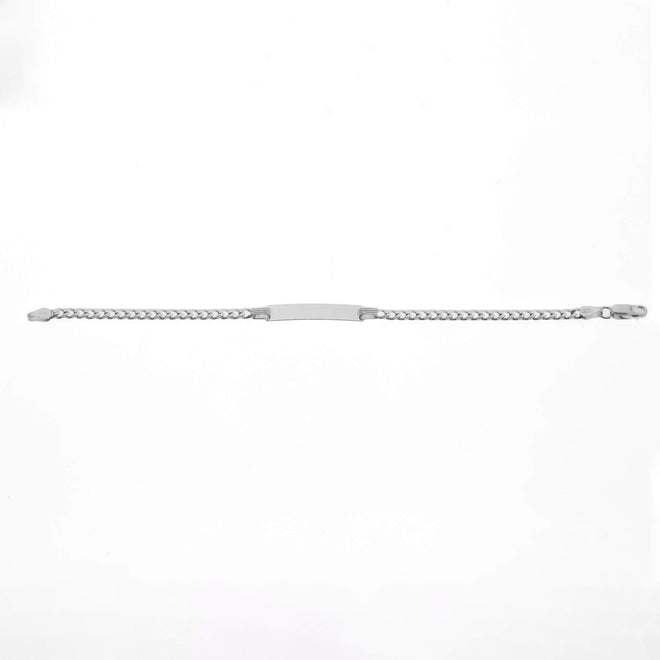 Silver Curb Baby ID Bracelet