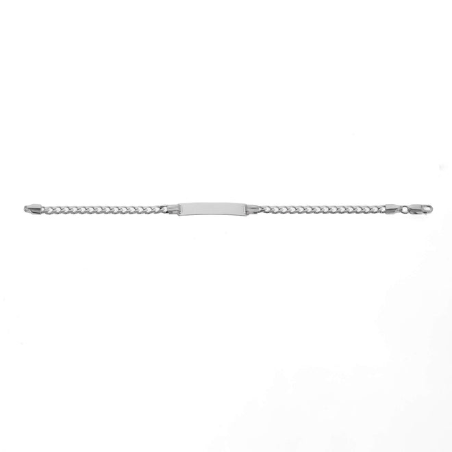 Silver Curb Baby ID Bracelet