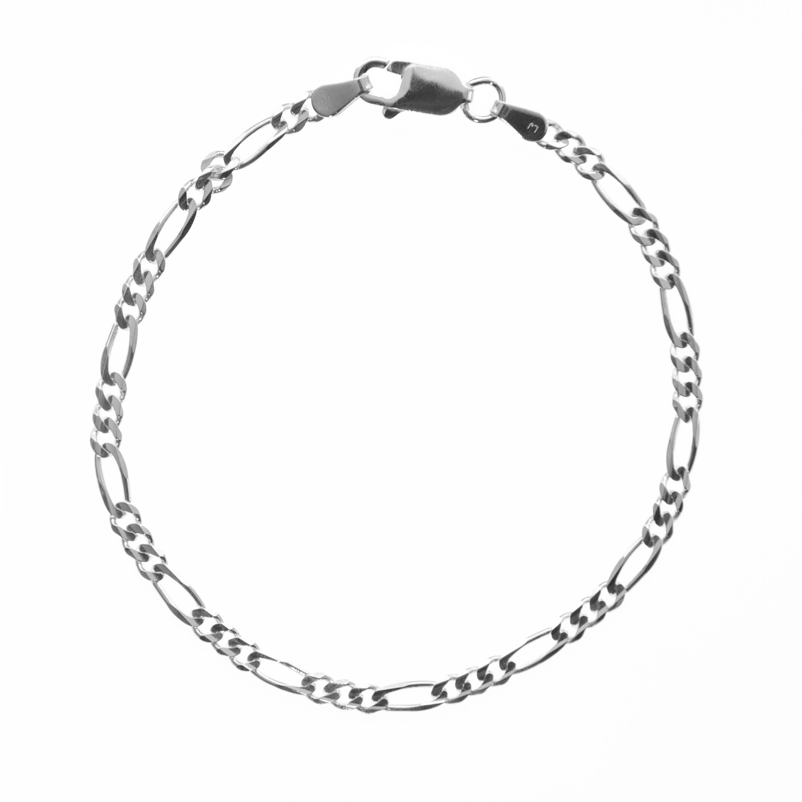 Sterling Silver Figaro Bracelets | Lirys Jewelry – Liry's Jewelry