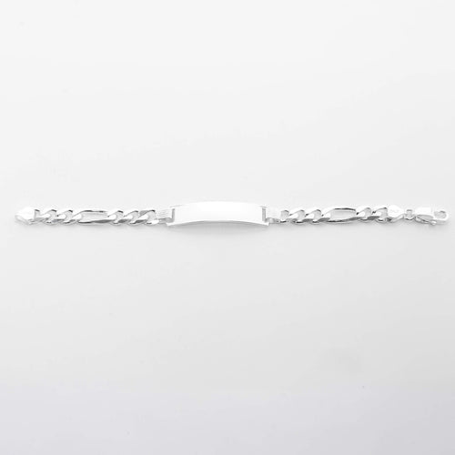 Men's Silver Figaro ID Bracelet