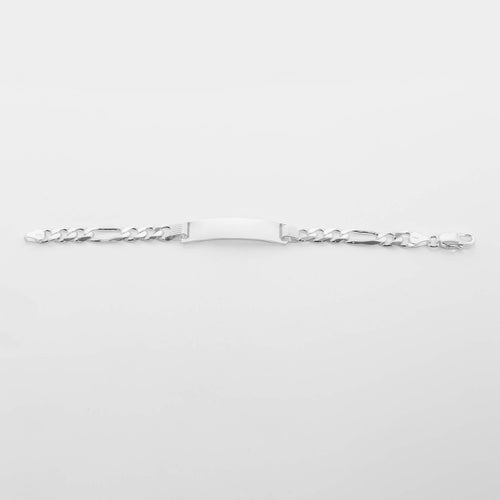Men's Silver Figaro ID Bracelet