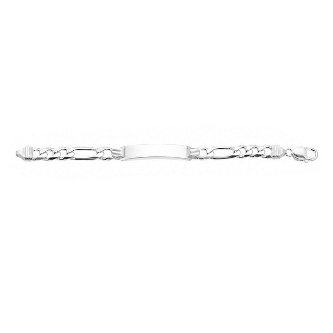 Men's Silver Figaro ID Bracelet