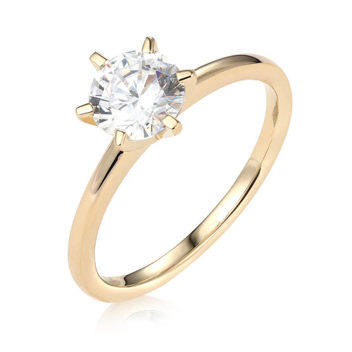 Classic Six-Prong Solitaire Engagement Ring