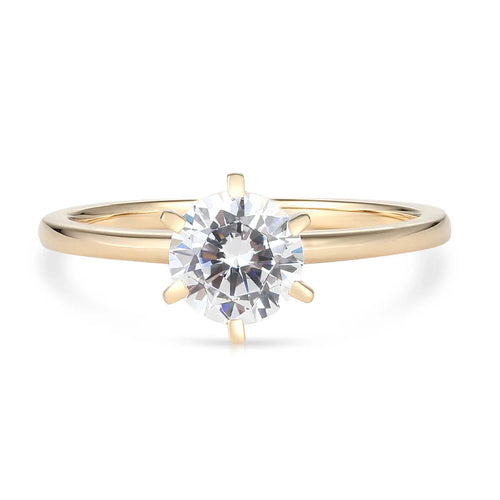 Classic Six-Prong Solitaire Engagement Ring