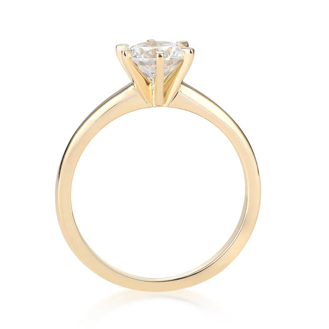 Classic Six-Prong Solitaire Engagement Ring