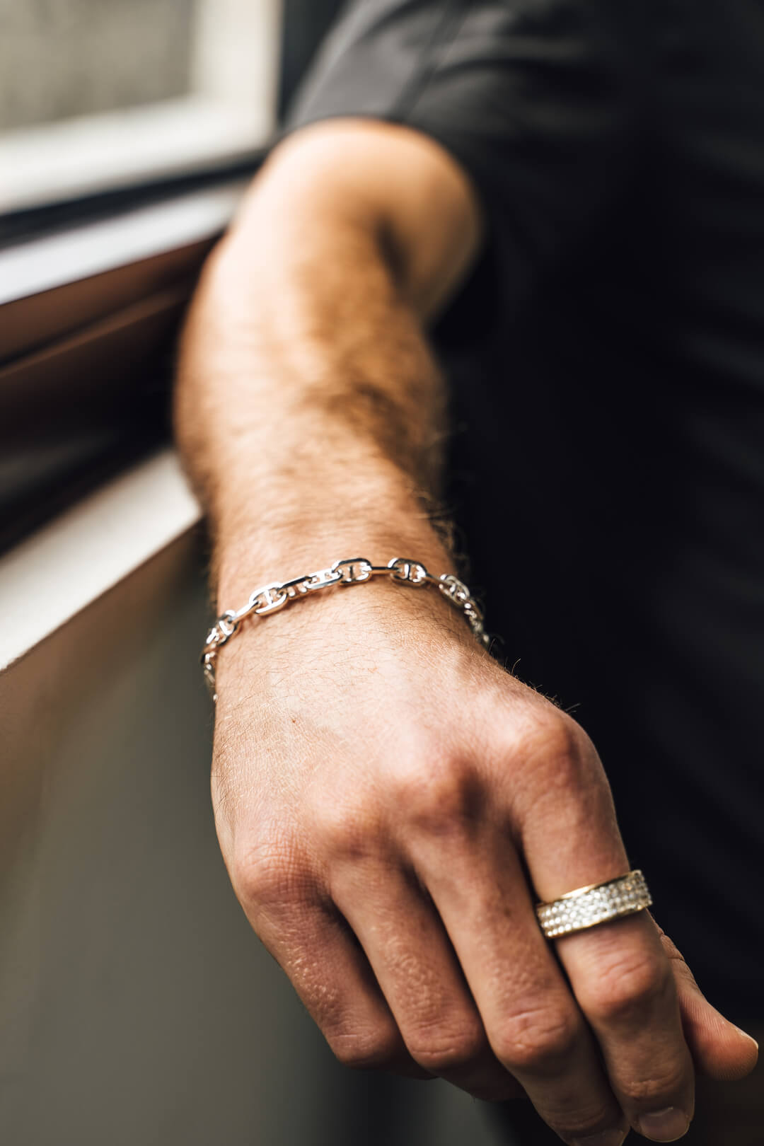 Silver Anchor Bracelet