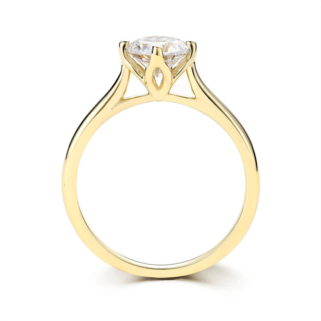 East West Solitaire Engagement Ring