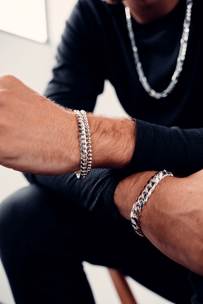 Sterling Silver Bead Bracelet-bracelet-lirysjewelry