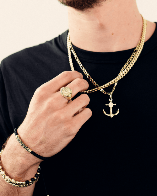 barnacle Anchor Pendant-pendant charm-lirysjewelry