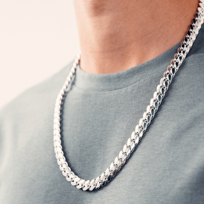 Sterling silver miami cuban link chains-chain-lirysjewelry