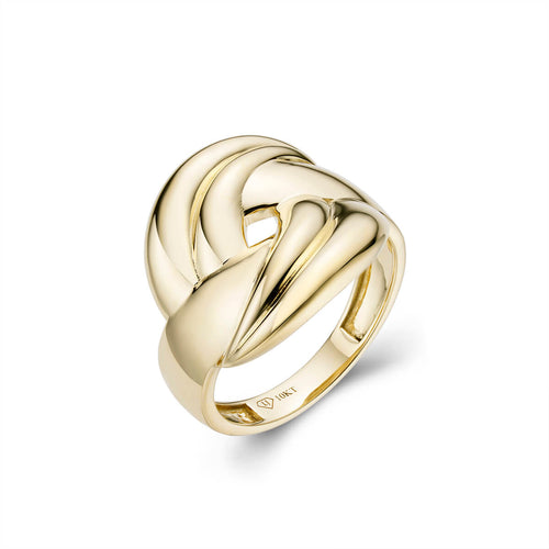 Genuine Gold womens cyclone fashion ring-ring-lirysjewelry