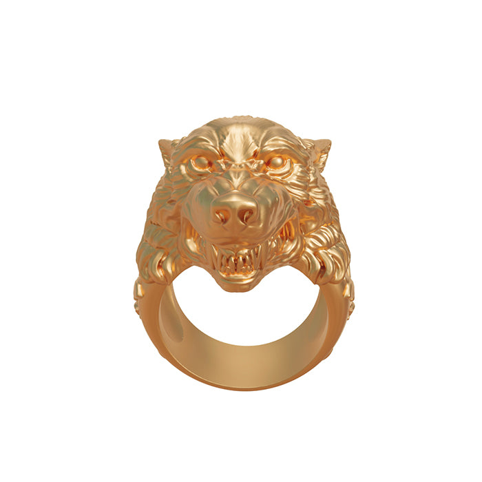 4.00Ct Round Cut Diamond Lion Shape Men's Engagement Ring 14K Yellow Gold  Over | eBay