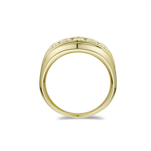 Mens Large Channeled Wedding Band-ring-lirysjewelry