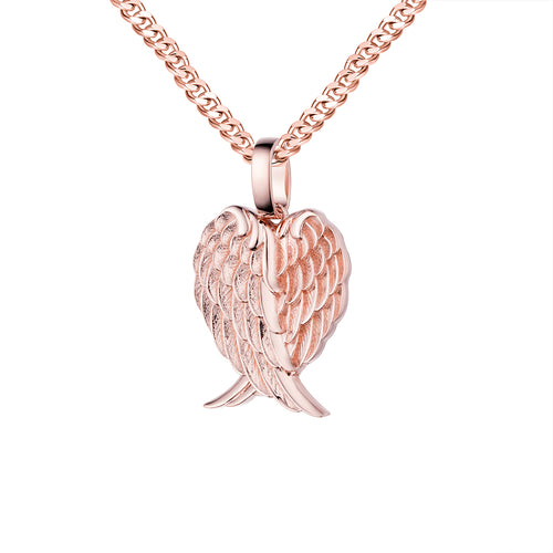 Heart Shaped Wing Pendant-pendant charm-lirysjewelry