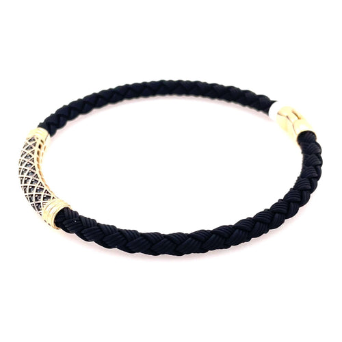 Black stone Gold fashion bracelet 7.4g-bracelet-lirysjewelry