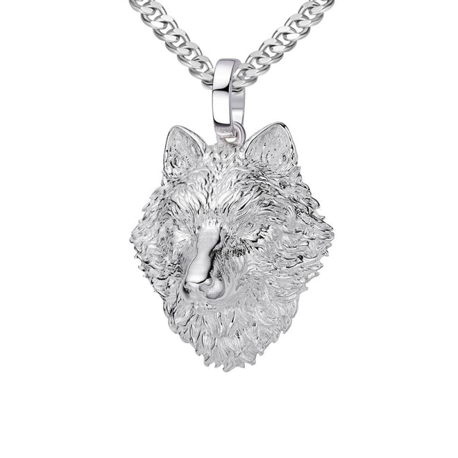 Wolf Head Pendant-pendant charm-lirysjewelry