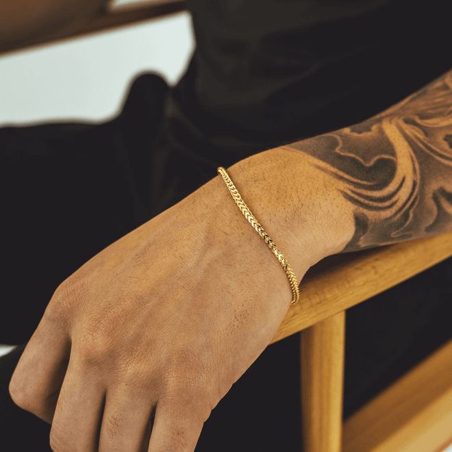 Solid Gold Franco Link Bracelets