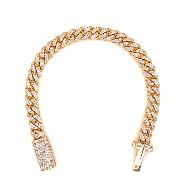 Iced out Miami Cuban Link 7mm 14kt 5ctw-bracelet-lirysjewelry