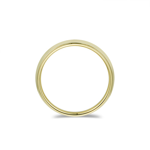 Genuine Gold Curved Mens Wedding Band-ring-lirysjewelry