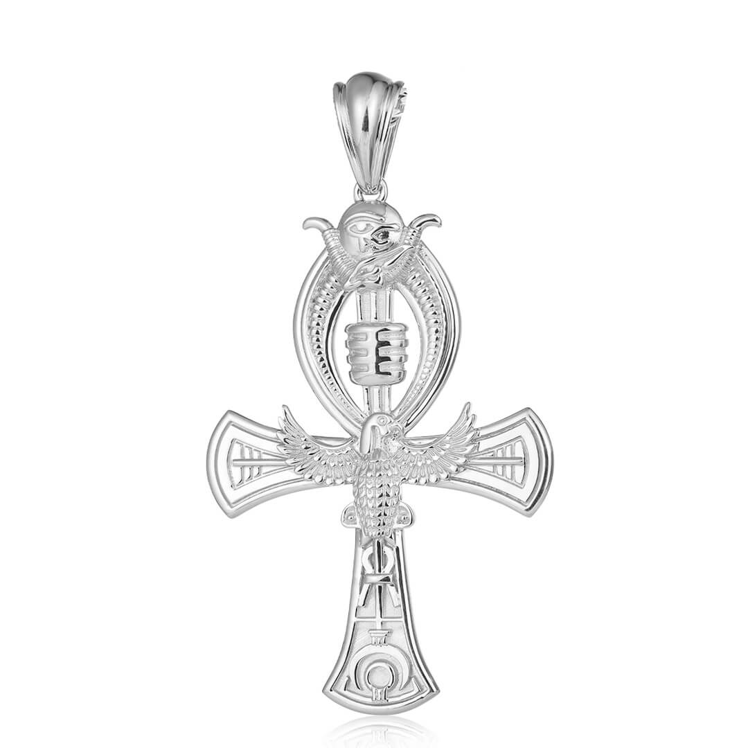 Ankh Egyptian Cross with Eagle of Saladin | Liry's Jewelry