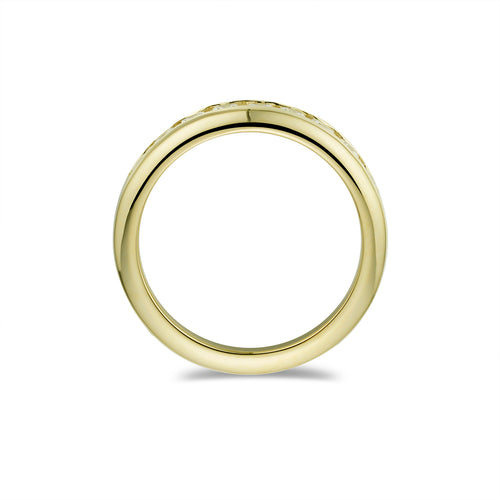Mens Channeled Single row Wedding Band-ring-lirysjewelry