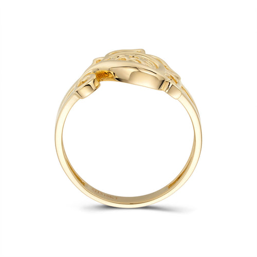 Womens Sunflower Design Ring-ring-lirysjewelry
