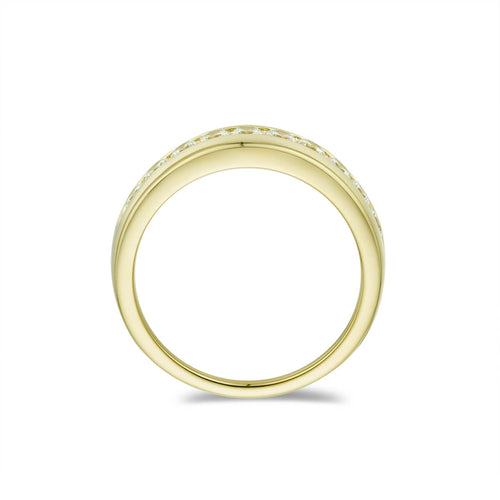 Mens Ten-Stone Channel-Set Wedding Band-ring-lirysjewelry