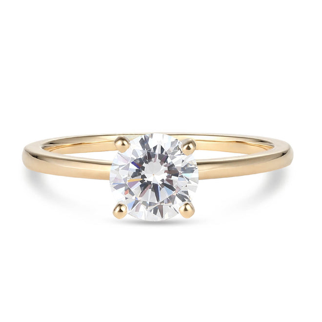 Classic Four-Prong Solitaire Engagement Ring