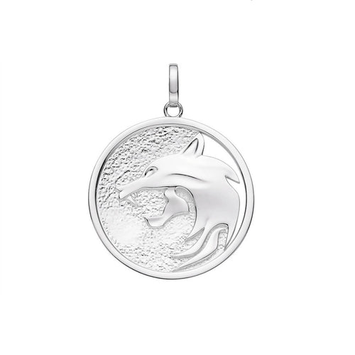 The Witcher Wolf Medallion-pendant charm-lirysjewelry
