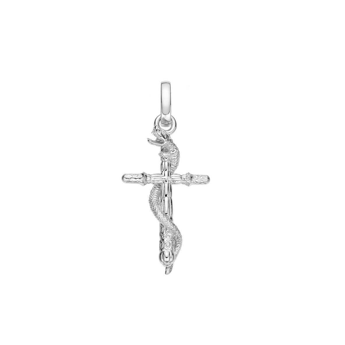 Ancient Snake & Cross Pendant | Liry's Jewelry