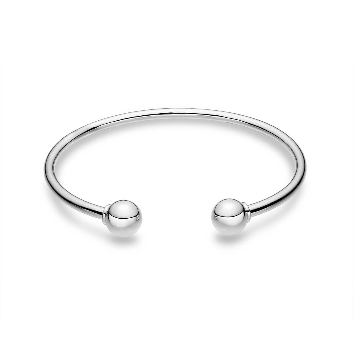 Solid silver store bangle bracelet