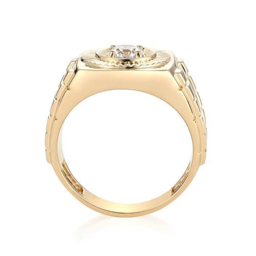 Leonardo Ring | Genuine Gold Diamond Mens Ring – Liry's Jewelry