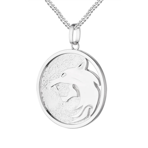 The Witcher Wolf Medallion-pendant charm-lirysjewelry