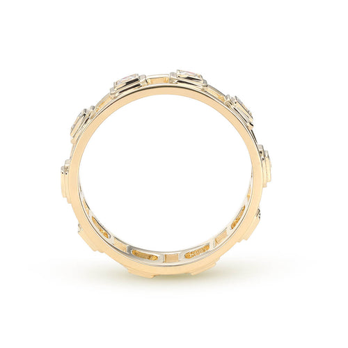 Parallel Rings Diamond Diamond Parallel Ring | 10kt/14kt/18kt Gold | Liry's Jewelry