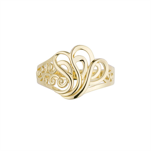 Womens Swirl Pattern Ring-ring-lirysjewelry