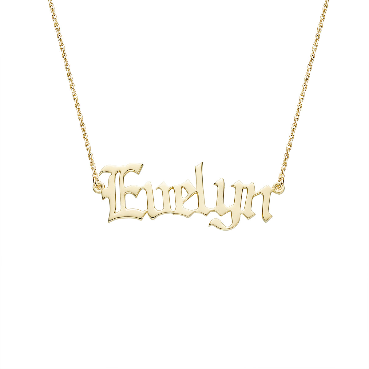 14k popular yellow gold Nancy name plate charm