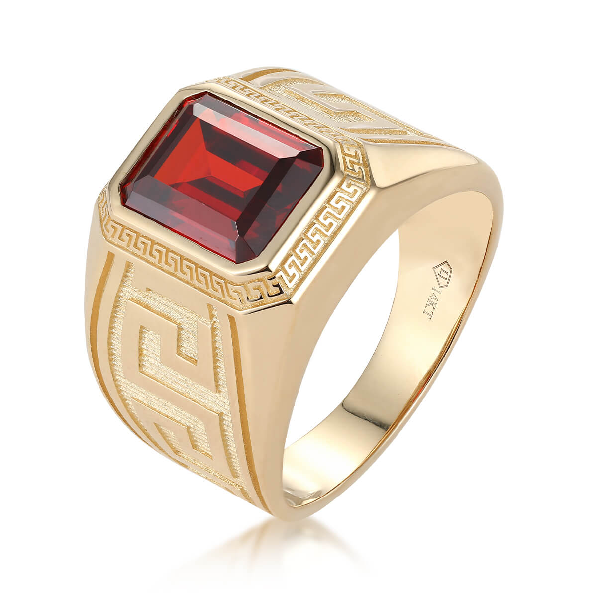 Large Mens Gold Ring with Stone | Premium Rings – Liry's Jewelry