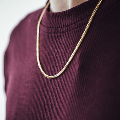 Miami Cuban Link Chain 3mm - Genuine Gold Italian Machine-Made Chain ...