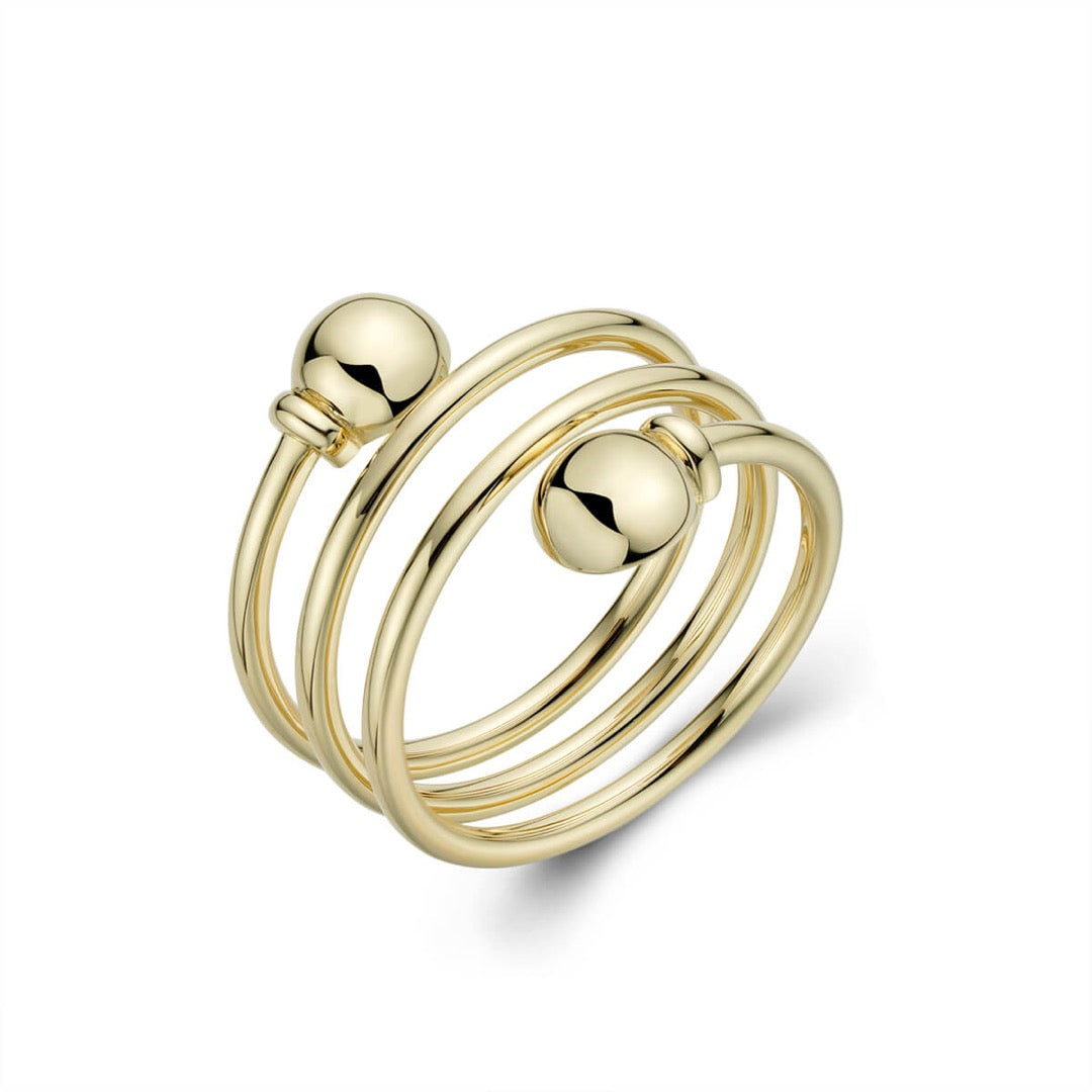Men's Charming Fashion Versatile Geometric Metal Spring Ring - Temu