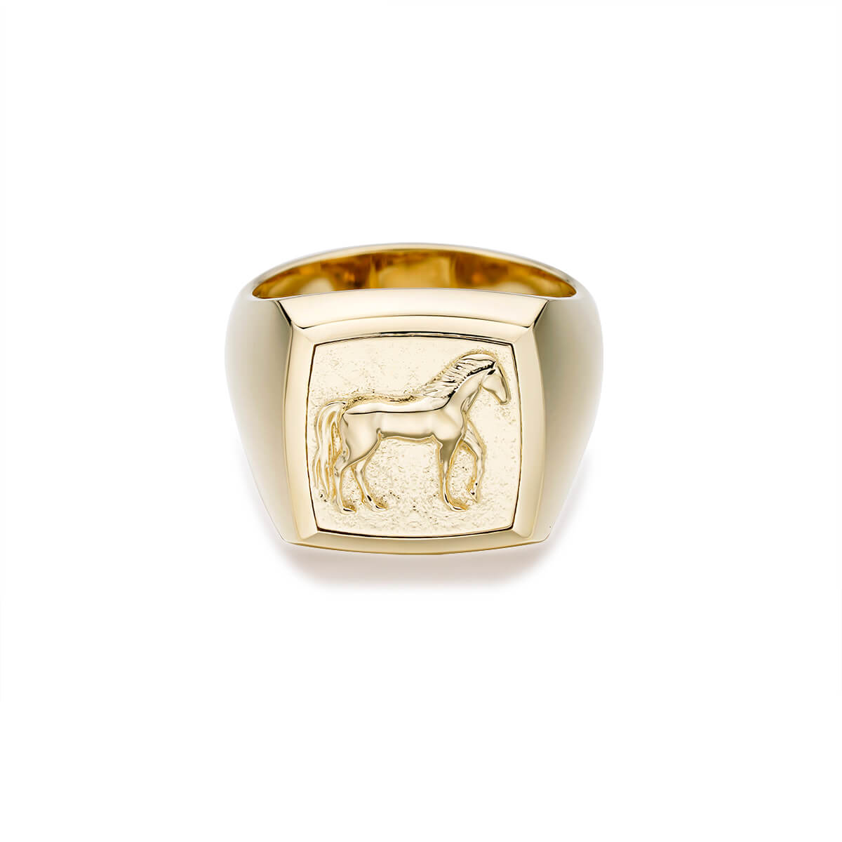 Horse Signet Ring | 10kt/14kt/18kt Gold | Liry's Jewelry