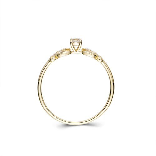 Womens simple angel flower design fashion ring-ring-lirysjewelry