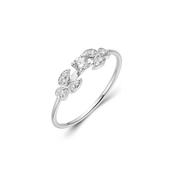Womens simple angel flower design fashion ring-ring-lirysjewelry
