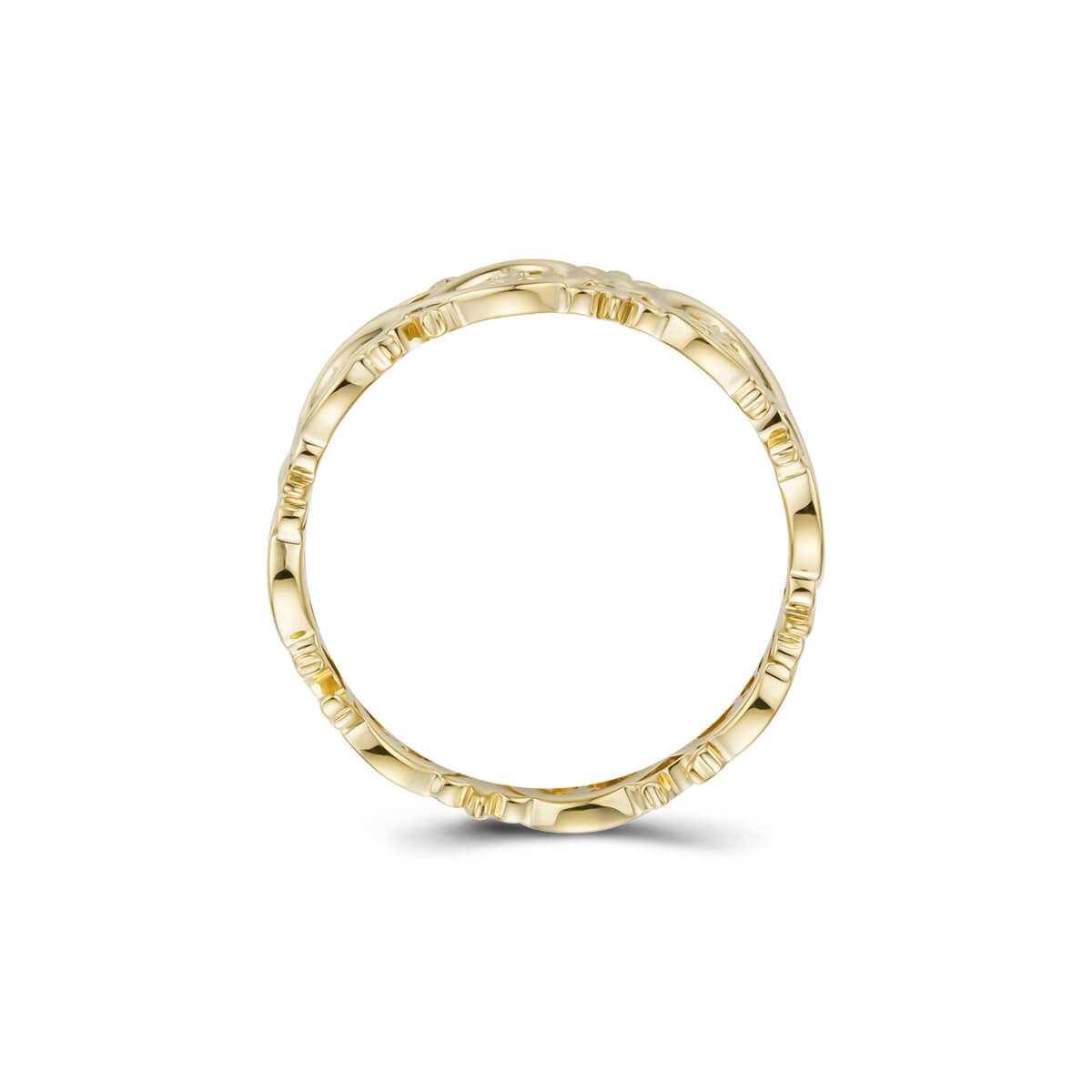 セミポリッシュナンバーリング 10号 インフィニティデザイン Infinity Sign and Cross Pa | 10kt–18kt Gold | Liry's Jewelry