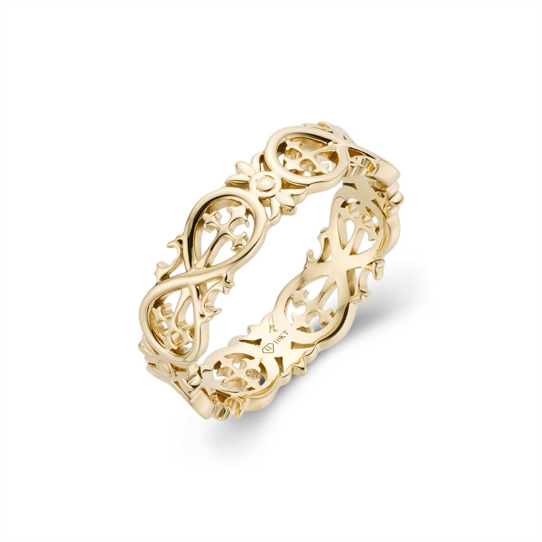 Infinity Sign and Cross Pattern Ring – Liry's Jewelry