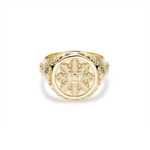 medieval Gothic Era flower ring-ring-lirysjewelry
