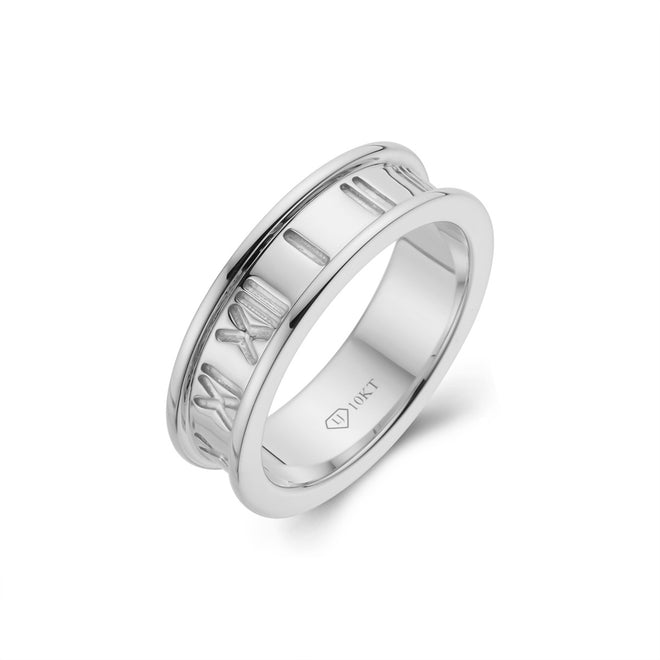 Genuine Gold Roman numeral Ring-ring-lirysjewelry